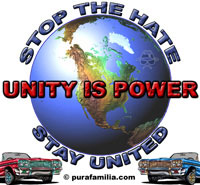 Stop the Hate, Stay United, UNITY IS POWER!